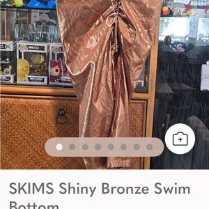 SKIMS Shiny Bronze Swim Bottom